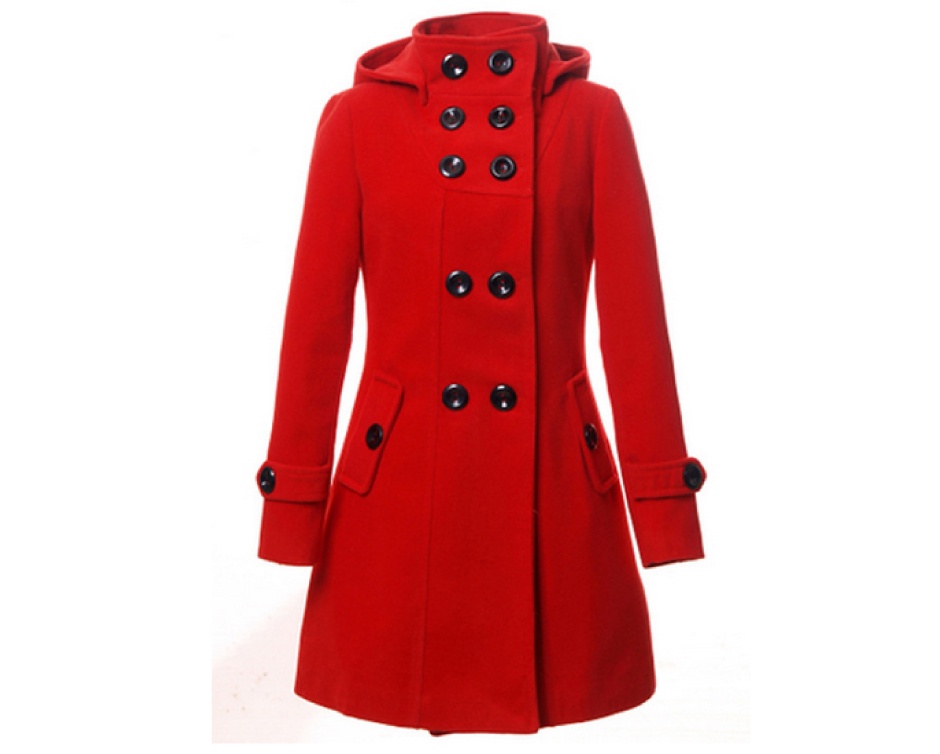 69 for a Double Breasted Buttoned Trench Coat with a Hood, Choose from 4 Colours Buytopia