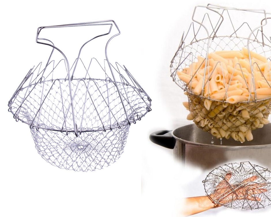 10 for an Easy Storage & Foldable Mesh Frying Basket Buytopia