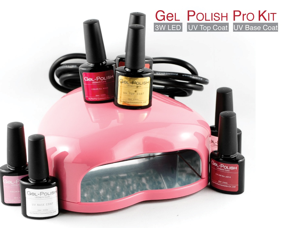 49 for a DIY Shellac Nail Kit with QuickDrying 3W LED Lamp, Gel Top
