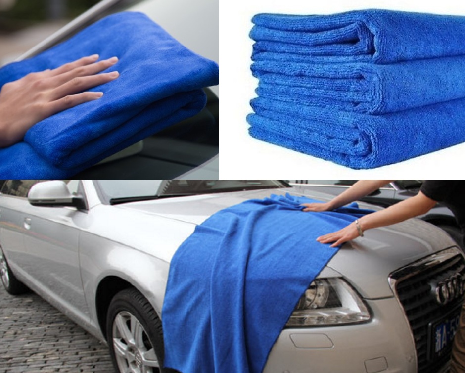 16 for a Set of Three Microfiber Shammy Towels for Cars Buytopia