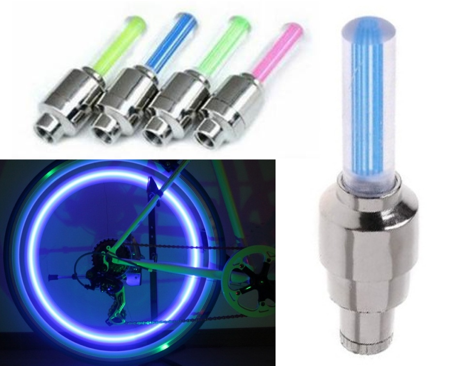 Pair of Bicycle LED Tire Valve Lights