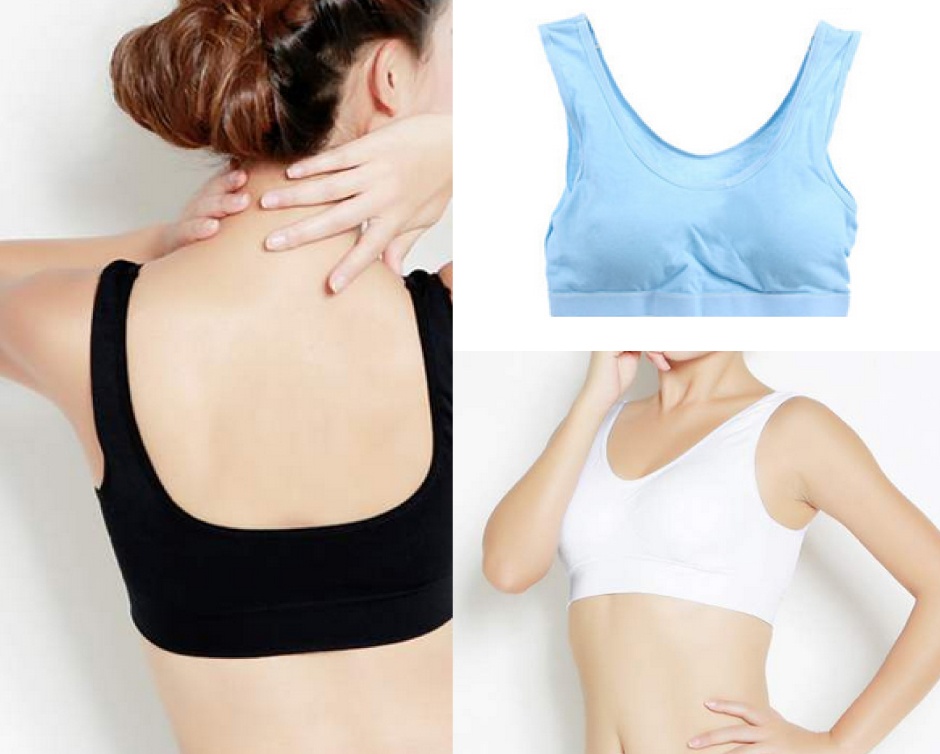10 for a Set of 2 100 Cotton Padded Sports Bras Choose from 5