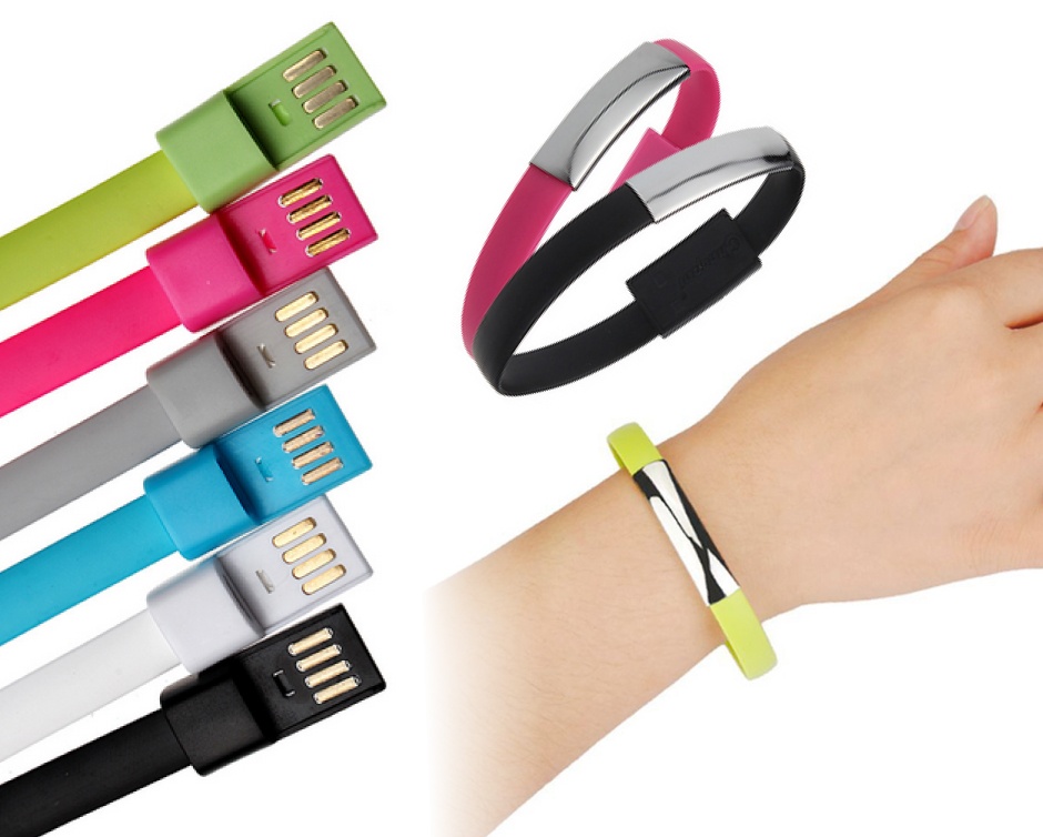 0 for a Set of Two Charging Cable Bracelets Buytopia