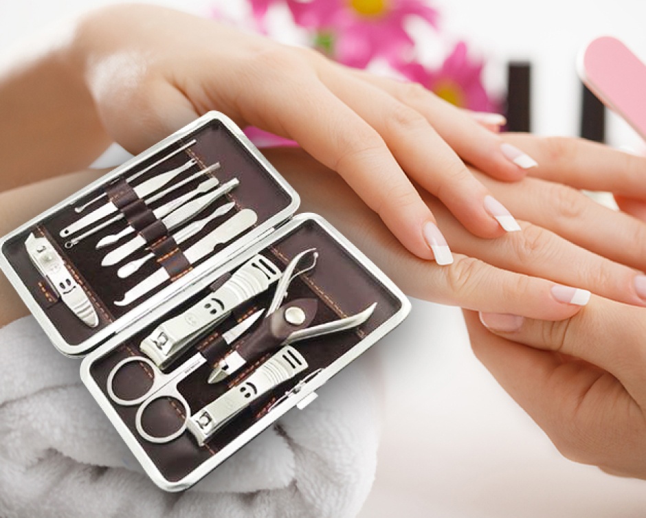 12 for a Complete at Home Mani & Pedi Kit Buytopia