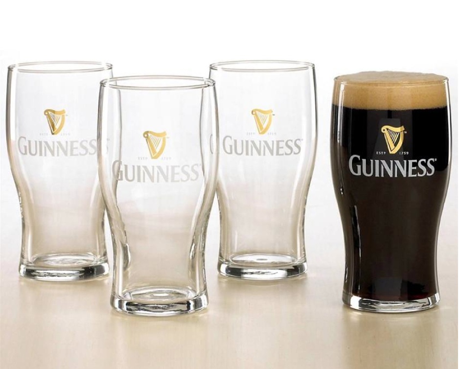 6.99 for a Set of Two Guinness Pint Glasses Buytopia