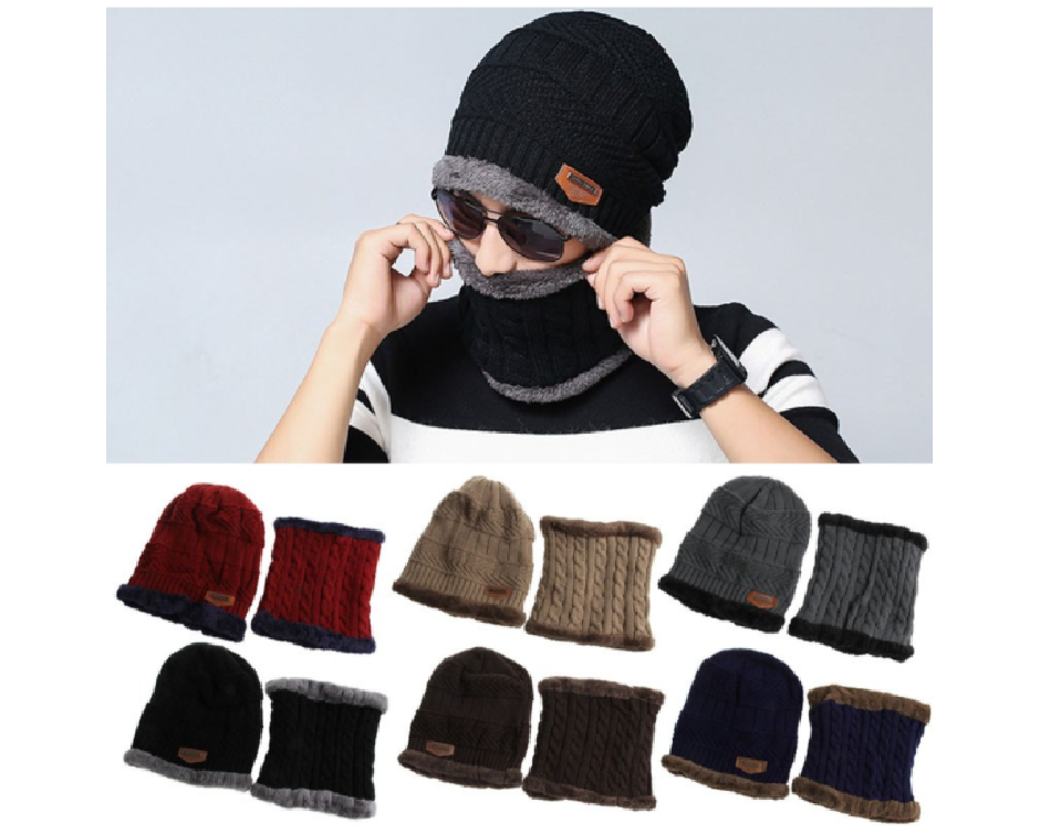 10 for a Woolen Blended Beanie and Neck Warmer Set Buytopia