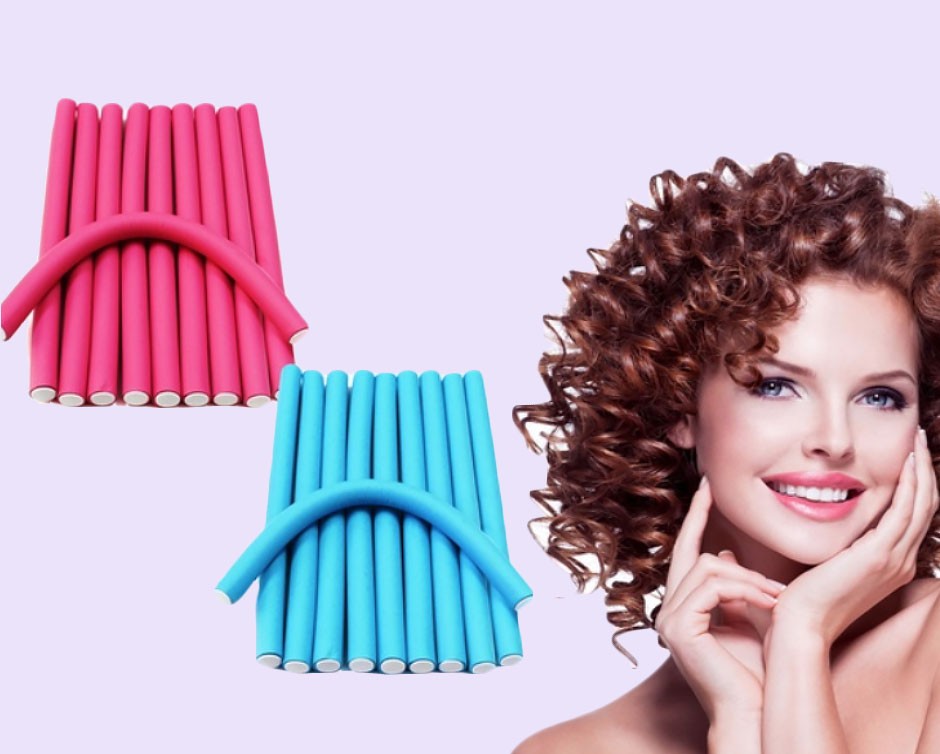 11 for a Pack of 10 FlexRod Spiral Magic Foam Hair Rollers Free