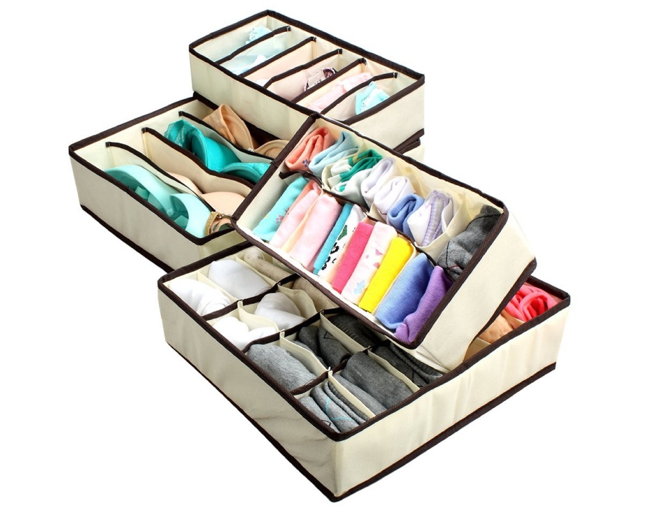 24 for a Set of Four Under the Bed or Drawer Organizers Buytopia