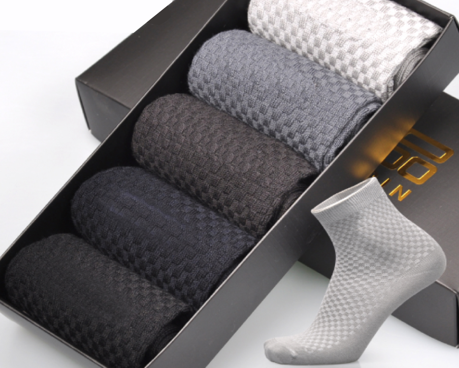 22 for a Pack of Five 100 Bamboo Men's Socks Buytopia