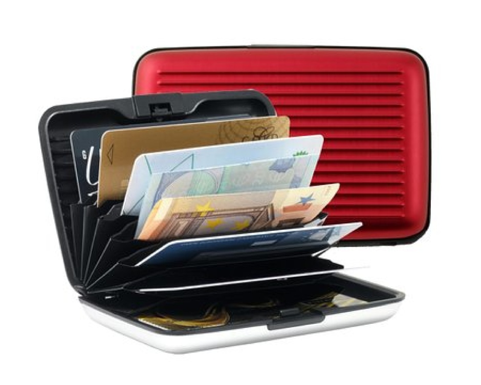 12 for a Set of Two Aluminium Proof Card Wallets Buytopia